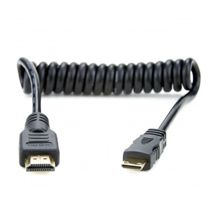 Atomos Mini HDMI - Full HDMI spirálkábel 50cm