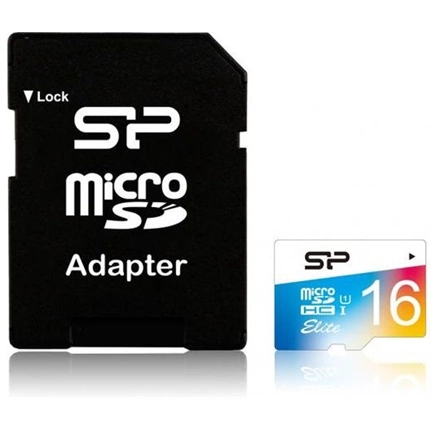 Card MICRO SDHC Silicon Power 16GB UHS-I Elite 1 Adapter (40MB/s | 15MB/s) CL10