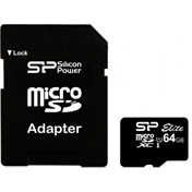 Card MICRO SDXC Silicon Power 64GB UHS-I Elite 1 Adapter (50MB/s | 15MB/s) CL10