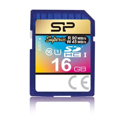 Card SDHC Silicon Power 16GB UHS-I Superior (90MB/s | 45MB/s) U1