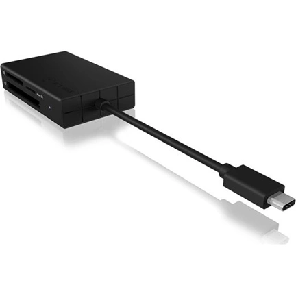 IcyBox External multi card reader USB 3.0 Type-C, CF, SD, microSD