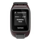 TomTom Spark Music GPS fitnesz okosóra Bluetooth-fülhallgatóval, nagy, barna