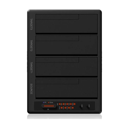 4bay docking- and clone station for 2.5" und 3.5" SATA HDDs with Cloning function and USB 3.0