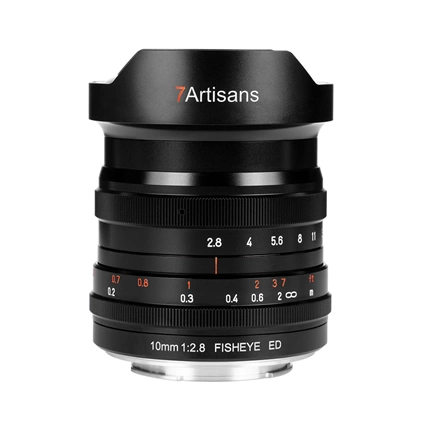 7Artisans 10mm f/2.8 halszem manuális objektív fekete (EOS-R) Full Frame