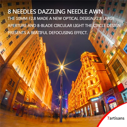 7Artisans 10mm f/2.8 halszem manuális objektív fekete (EOS-R) Full Frame