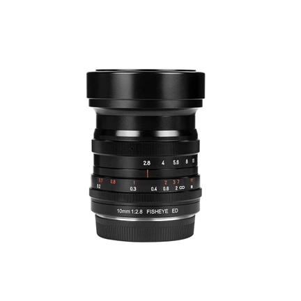 7Artisans 10mm f/2.8 halszem manuális objektív fekete (Sony-E) Full Frame