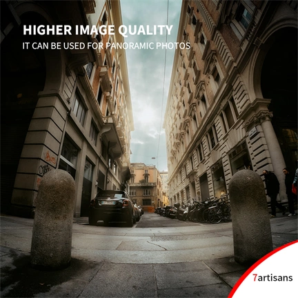 7Artisans 10mm f/2.8 halszem manuális objektív fekete (Sony-E) Full Frame