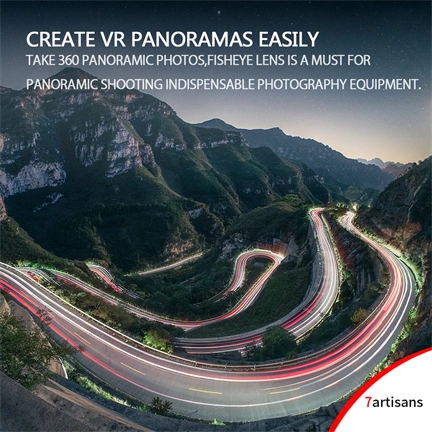 7Artisans 10mm f/2.8 halszem manuális objektív fekete (Sony-E) Full Frame