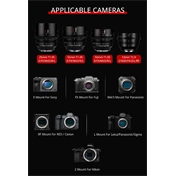 7Artisans 12mm T2.9 Cine manuális objektív fekete (Fuji-FX) APS-C