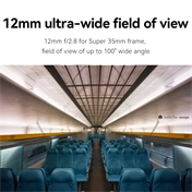 7Artisans 12mm f/2.8 mkII manuális objektív fekete (MFT)