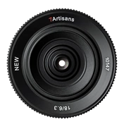 7Artisans 18mm f/6.3 pancake mkII manuális objektív fekete (MFT)