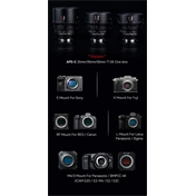 7Artisans 25mm T1.05 Cine manuális objektív fekete (MFT)