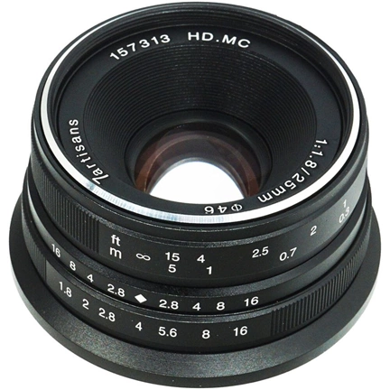 7Artisans 25mm f/1.8 manuális objektív fekete (Fuji-FX) APS-C