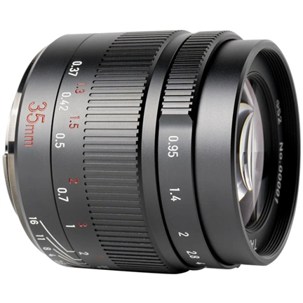 7Artisans 35mm f/0.95 manuális objektív fekete (EOS-M) APS-C