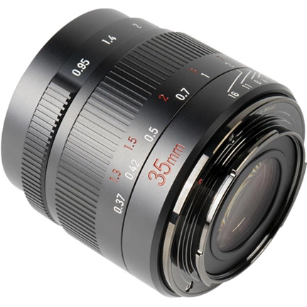 7Artisans 35mm f/0.95 manuális objektív fekete (EOS-M) APS-C