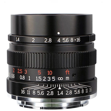 7Artisans 35mm f/1.4 manuális objektív fekete (Fuji-FX) APS-C
