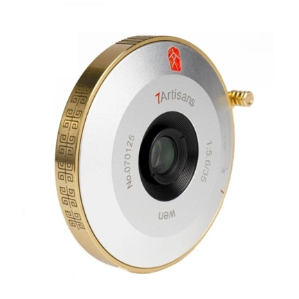 7Artisans 35mm f/5.6 pancake manuális objektív ezüst (Leica M) Full Frame