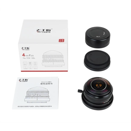 7Artisans 4mm f/2.8 cirkuláris-halszem manuális objektív fekete (MFT)