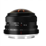 7Artisans 4mm f/2.8 cirkuláris-halszem manuális objektív fekete (MFT)