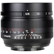 7Artisans 50mm f/0.95 manuális objektív fekete (Fuji-FX) APS-C