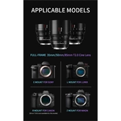 7Artisans 85mm T2.0 Cine manuális objektív fekete (L) Full Frame