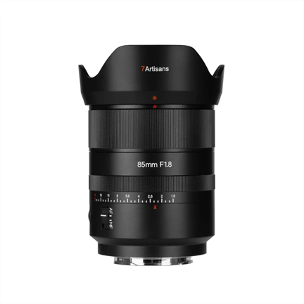 7Artisans AF 85mm F1.8 autófókuszos objektív (L) Full Frame AF fekete (AF85F18-L)