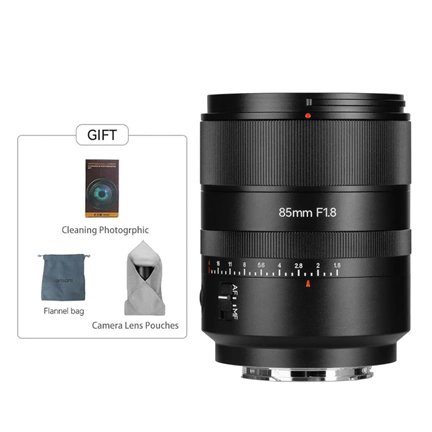 7Artisans AF 85mm F1.8 autófókuszos objektív (L) Full Frame AF fekete (AF85F18-L)
