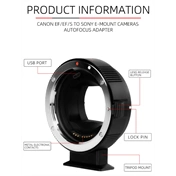 7Artisans Autofocus adapter for Canon EF - Sony E (EF-E)