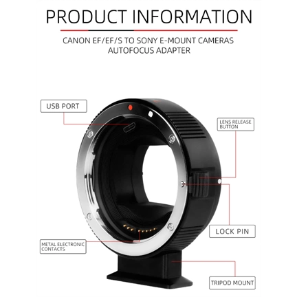 7Artisans Autofocus adapter for Canon EF - Sony E (EF-E)