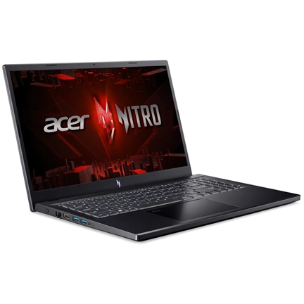 ACER Aspire Nitro ANV15-51-56JA, 15.6" FHD IPS, Intel Core i5-13420H, 16GB, 512GB SSD, GeForce RTX 4050, DOS, fekete