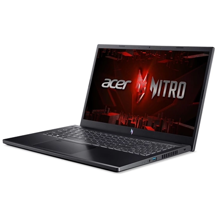 ACER Aspire Nitro ANV15-51-56JA, 15.6" FHD IPS, Intel Core i5-13420H, 16GB, 512GB SSD, GeForce RTX 4050, DOS, fekete