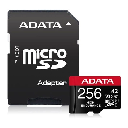 ADATA 256GB Micro SDXC UHS-I U3 V30S + Adapter 100/80 MB/s High Endurance