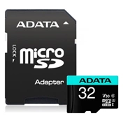 ADATA 32GB SD micro Premier Pro (SDXC Class 10 UHS-I) (AUSDX32GUI3V30SA2-RA1) memória kártya adapterrel