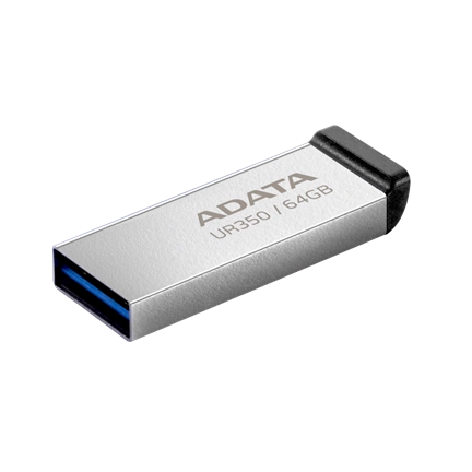 ADATA UR350 USB 3.2 Gen1 Type-A 64GB fekete