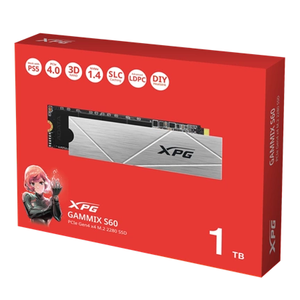 ADATA XPG Gammix S60 PCIe Gen4 x4 M.2 2280 1TB