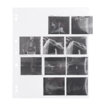 ADOX Adofile polipropilén negatívtároló lap középformátumhoz (6x6 / 6x7 / 6x9, túlméretezett – 100 darabos csomag)