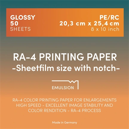 ADOX RA-4 Fotópapír 20,3x25,4 CM (8x10 INCH) / 50 Lap