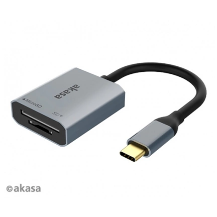 AKASA USB 3.2 Type-C Dual Card Reader SD/MicroSD