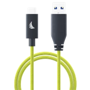 ANGELBIRD CABLE I USB-A TO C 3.2 I SOLID FLEX CABLE I LIME I 32 CM