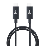 ANGELBIRD CABLE I USB-C 4.0 I SOLID FLEX CABLE I BLUE GRAY I 32 CM