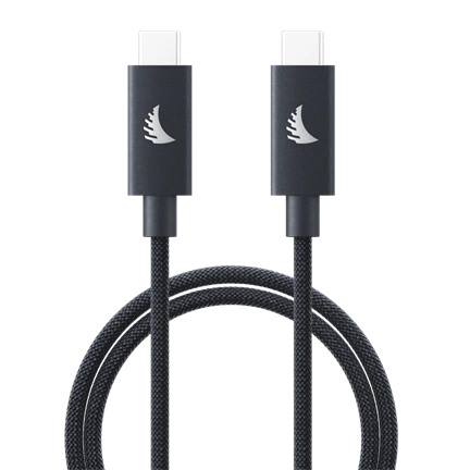 ANGELBIRD CABLE I USB-C 4.0 I SOLID FLEX CABLE I BLUE GRAY I 32 CM