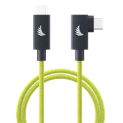 ANGELBIRD CABLE I USB-C 4.0 I SOLID FLEX CABLE RIGHT-ANGLE I LIME I 1 M