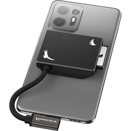 ANGELBIRD KONDOR BLUE CFEXPRESS B RECORDING MODULE (MAGSAFE COMPATIBLE EXTERNAL) RAVEN BLACK