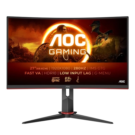 AOC C27G2Z3/BK ívelt 1500R FHD Fast VA HDR10 280Hz Adaptive Sync