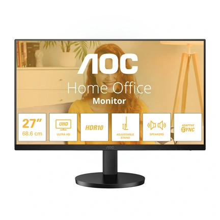 AOC U27B3AF UHD IPS HDR10 60Hz Adaptive Sync állítható magasságú állvány