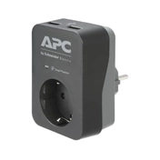 APC Essential SurgeArrest 1 outlet 2 USB Ports 230V Germany Black