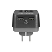 APC Essential SurgeArrest 1 outlet 2 USB Ports 230V Germany Black