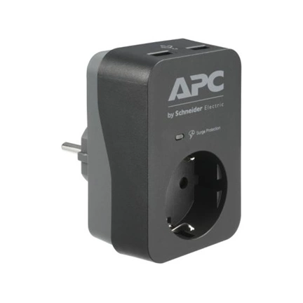 APC Essential SurgeArrest 1 outlet 2 USB Ports 230V Germany Black