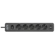 APC Essential SurgeArrest 5 outlets 2 USB Ports 230V Germany Black