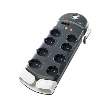 APC Performance SurgeArrest 8 (1 PLC Compatible) outlets with Phone and Coax Protection 230V Germany APC Performance SurgeArrest 8 (1 PLC Compatible) outlets with Phone and Coax Protection 230V Germany